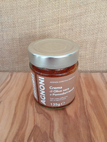 Crema di Olive Nere  e Pomodori Secchi Agnoni