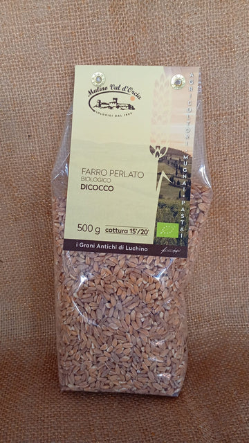 Farro Dicocco Decorticato Biologico Mulino Val d'Orcia